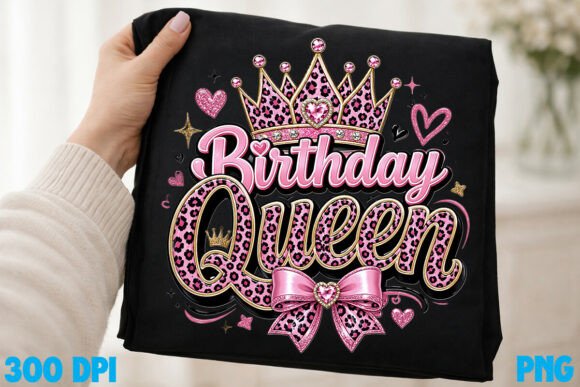 Download Pink Birthday Queen Crown Leopard PNG - Day Collection