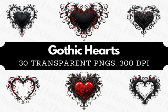 Download Gothic Heart Clipart - Valentine's Day - Day Collection