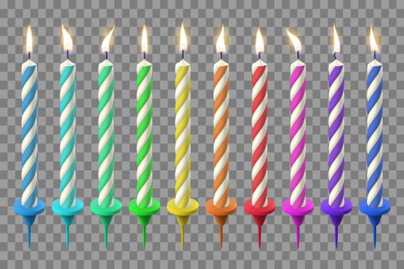 Download Realistic Birthday Candles - Day Collection