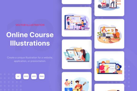 Download Online Course Illustration Concept - Online Collection
