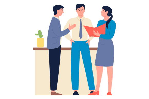 Download Work Discussion. Colleagues Talking Toge - Premium Resources