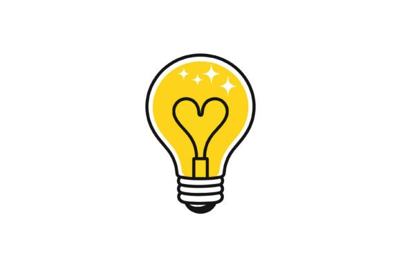 Download Creative Heart Light Bulb Idea - Premium Resources