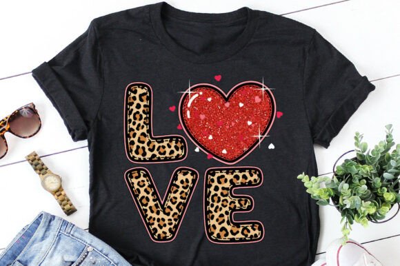 Download Leopard Love Heart Valentines Day Png - Day Collection