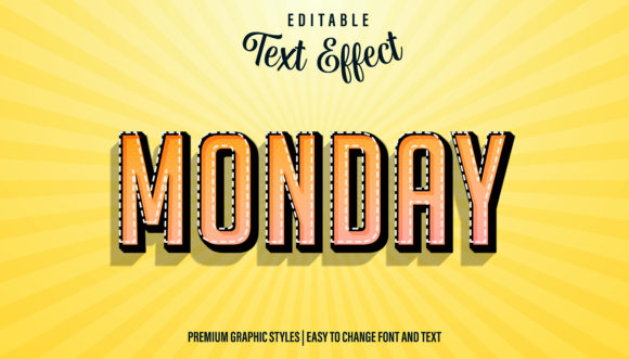 Download Day of the Week-Illustrator Text Effect - Day Collection