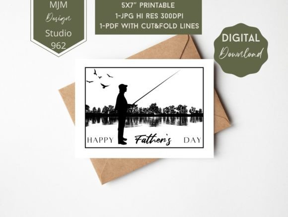 Download Father’s Day Greeting Card. Fishing - Day Collection