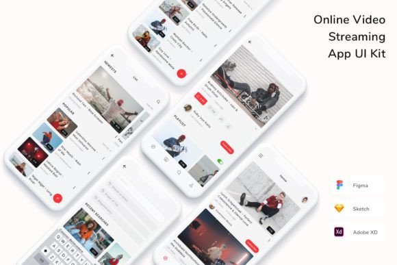 Download Online Video Streaming App UI Kit - Online Collection